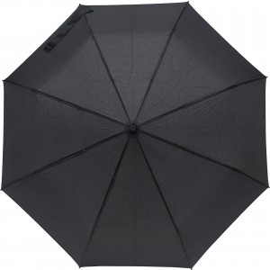 Pongee (190T) umbrella Elias, black (Foldable umbrellas)