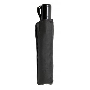 Pongee umbrella Jamelia, black (Foldable umbrellas)
