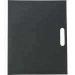 Folder with natural card cover, black (6417-01)