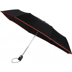 Pongee (190T) umbrella Ben, red (Foldable umbrellas)