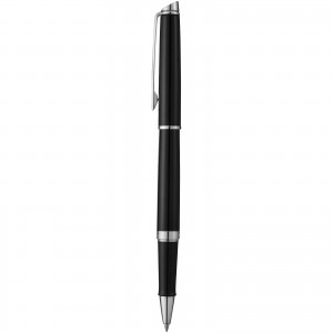 Hmisph?re elegant and lacquered rollerball pen, solid black (Fountain-pen, rollerball)