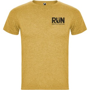 Fox short sleeve men's t-shirt, Heather Mustard (T-shirt, 90-100% cotton)