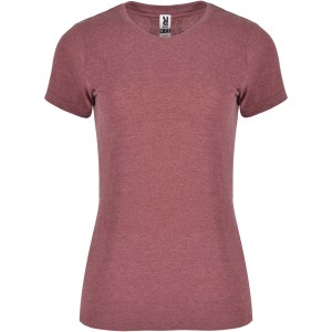 Fox short sleeve women's t-shirt, Heather Garnet (T-shirt, 90-100% cotton)