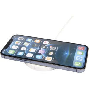 Freal 15W recycled plastic wireless charging pad, White <font size=1>[ENG]</font>