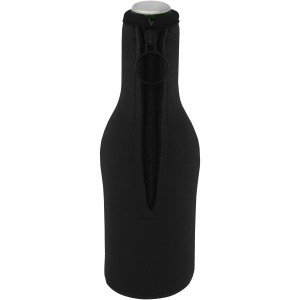 Fris recycled neoprene bottle sleeve holder, Solid black (Cooler bags)