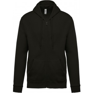 FULL ZIP HOODED SWEATSHIRT, Dark Grey (Pullovers)