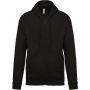 FULL ZIP HOODED SWEATSHIRT, Dark Grey