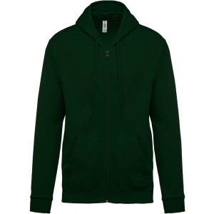 FULL ZIP HOODED SWEATSHIRT, Forest Green (Pullovers)