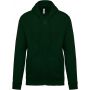 FULL ZIP HOODED SWEATSHIRT, Forest Green