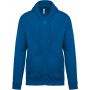 FULL ZIP HOODED SWEATSHIRT, Light Royal Blue