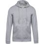 FULL ZIP HOODED SWEATSHIRT, Oxford Grey