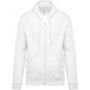 FULL ZIP HOODED SWEATSHIRT, White