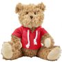Plush teddy bear Monty, red