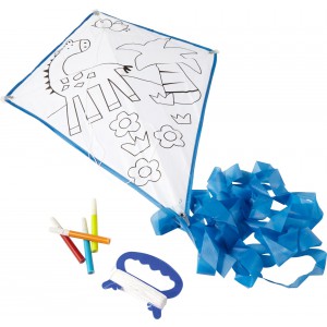 Polyester (190T) kite Lina, blue (Games)