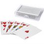 Reno playing cards set in case, solid black,Transparent