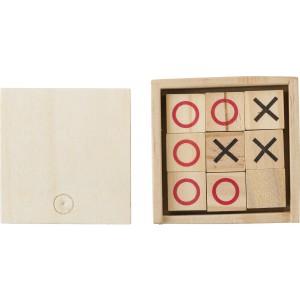 Wooden Tic Tac Toe game Alessio, brown (Games)