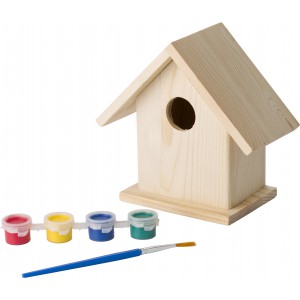 Wooden birdhouse kit Wesley, brown (Gardening)