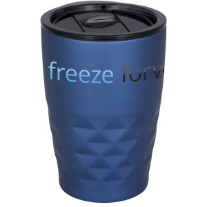 Geo 350 ml copper vacuum insulated tumbler, Blue (Glasses)