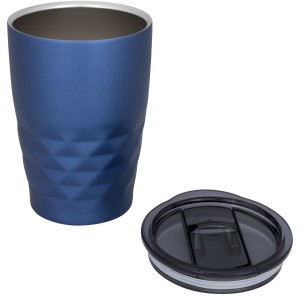 Geo 350 ml copper vacuum insulated tumbler, Blue (Glasses)