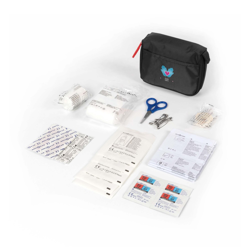 Basic 31-piece First Aid kit, Solid black (Gesundheitswesen)