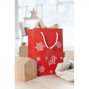 Gift paper bag medium, Red (Pouches, paper bags, carriers)