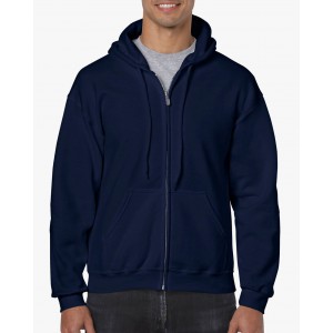 HEAVY BLEND<sup>™</sup> ADULT FULL ZIP HOODED SWEATSHIRT, Navy <font size=1>[ENG]</font>