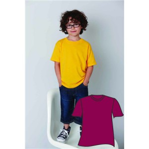 Gildan Heavy Cotton Youth T-shirt, Garnet, M (T-shirt, 90-100% cotton)