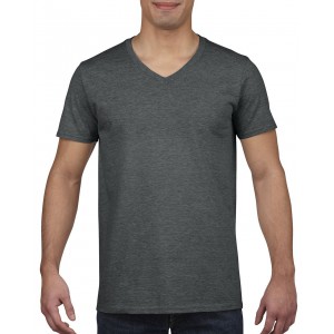 SOFTSTYLE<SUP><sup>®</sup></SUP> ADULT V-NECK T-SHIRT, Dark Heather <font size=1>[ENG]</font>