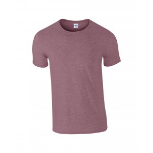 Gildan Softstyle Mens Ring Spun T-Shirt, heather maroon, M (T-shirt, 90-100% cotton)