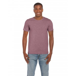 Gildan Softstyle Mens Ring Spun T-Shirt, heather maroon, M (T-shirt, 90-100% cotton)