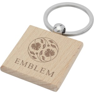 Gioia beech wood squared keychain, Wood (Keychains)