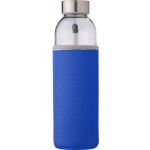 Glass bottle (500 ml) with neoprene sleeve, cobalt blue (9301-23CD)