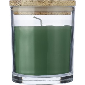 Glass candle Riven, green (Kerzen)