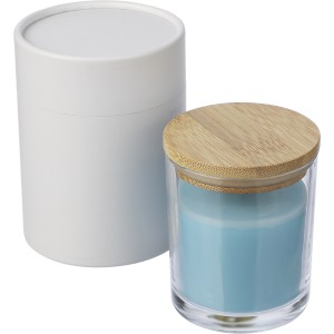 Glass candle Riven, light blue (Kerzen)