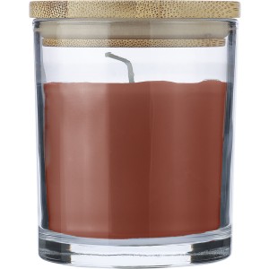 Glass candle Riven, orange (Kerzen)