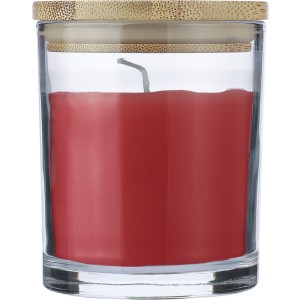 Glass candle Riven, red (Kerzen)