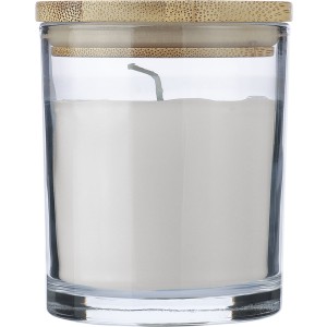 Glass candle Riven, white (Kerzen)