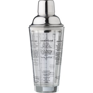 Glass cocktail shaker (400 ml) Adela, Neutral/Transparant (Kitchen glass)