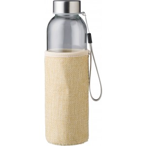 Glass drinking bottle (500 ml) Kaydence, brown (Water bottles)