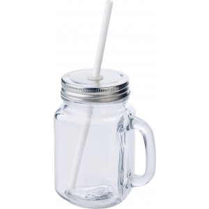 Glass mason jar Sakina, neutral (Mugs)