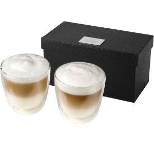 Boda 2-piece glass coffee cup set, Transparent, Transparent (Glasses)