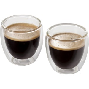 Boda 2-piece glass espresso cup set, Transparent, Transparen (Glasses)