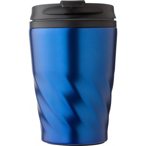 PP and stainless steel mug Rida, blue (Glasses)