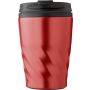 PP and stainless steel mug Rida, red