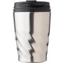 PP and stainless steel mug Rida, silver