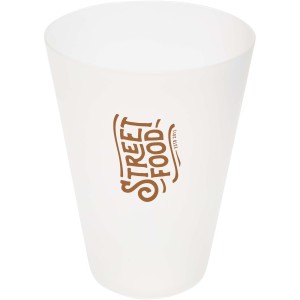 Glastonbury 300 ml reusable plastic cup, Frosted clear (Glasses)