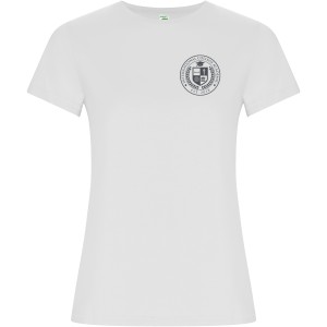 Golden short sleeve women's t-shirt, White (T-shirt, 90-100% cotton)