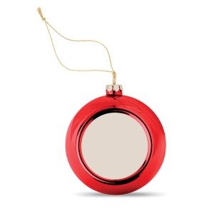Christmas ball for sublimation, Red <font size=1>[ENG]</font>