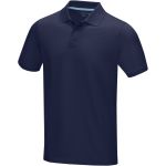 Graphite short sleeve men's GOTS organic polo, Navy (3750849)