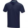 Graphite short sleeve men's GOTS organic polo, Navy